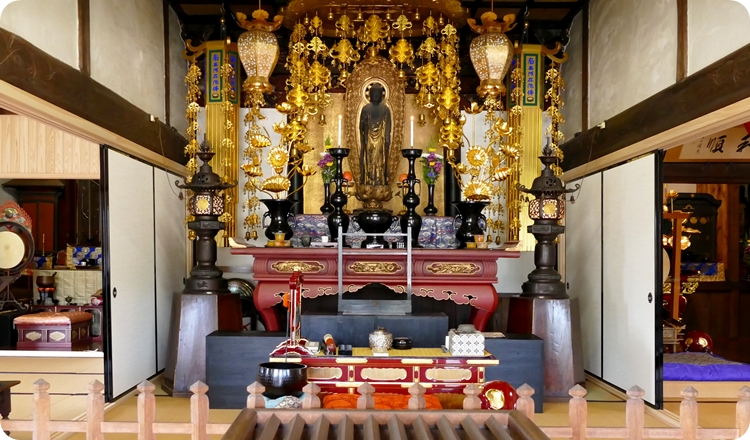 愛知西尾の本堂葬、寺院葬、家族葬、少人数での葬儀を承ります。